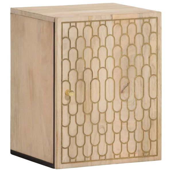 vidaXL Bathroom Wall Cabinet 38x33x48 cm Solid Wood Mango