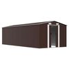 vidaXL Garden Shed 257x580x181 cm Metal Brown