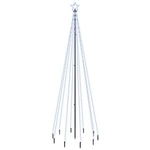 vidaXL Christmas Tree with Spike Cold White 310 LEDs 300 cm