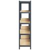 vidaXL 5-Layer Storage Shelves 2 pcs Anthracite Steel&Engineered Wood