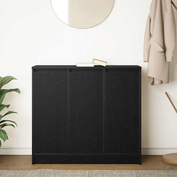 vidaXL Sideboard Black Oak 85x34x76 cm Engineered Wood