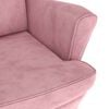 vidaXL Armchair Pink Velvet