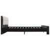 vidaXL Bed Frame with Headboard Black 160 x 200 cm Faux Leather
