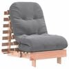vidaXL Futon Sofa Bed with Mattress 60x206x11 cm Solid Wood Douglas