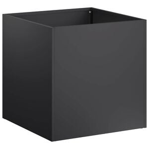 vidaXL Garden Planter Black 20 x 20 x 20 cm Cold-rolled Steel