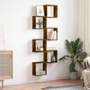 vidaXL Wall Cube Shelves 6 pcs Smoked Oak 30x15x30 cm
