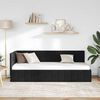 vidaXL Corner Bed Frame with Headboard Black 80 cm x 200 cm Velvet