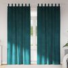 vidaXL Blackout Curtains 2 pcs Dark Green 140 x 260 cm Velvet