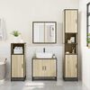vidaXL Bathroom Cabinet Sonoma Oak 35x37.5x100 cm Engineered Wood