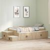 vidaXL Storage Bed Frame with Storage Sonoma Oak 75 cm Engineered Wood