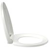 vidaXL Soft-close Toilet Seat with Quick-release Design White