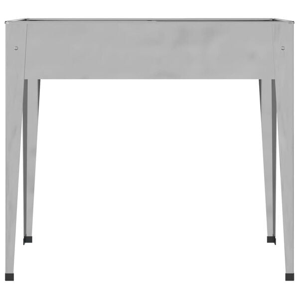 vidaXL Garden Planter 100.5x40.5x90 cm Galvanised Steel
