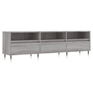 vidaXL TV Cabinet Grey Sonoma 150x30x44.5 cm Engineered Wood