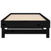 vidaXL Pull-out Day Bed without Mattress Black 2x(90x200) cm