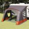 vidaXL Caravan Tent with Roof Grey and Orange 410 x 275 x 245 cm