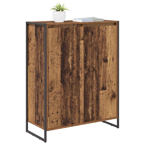 vidaXL Shoe Cabinet Old Wood 79 x 36 x 100 cm Engineered Wood