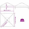 vidaXL Gazebo Cover Replacement Transparent 300 x 300 x 26 cm PVC