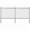 vidaXL Garden Fence | Steel | Sturdy | Rectangular | Modern