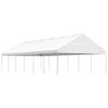 vidaXL Gazebo with Roof White 13.38x5.88x3.75 m Polyethylene