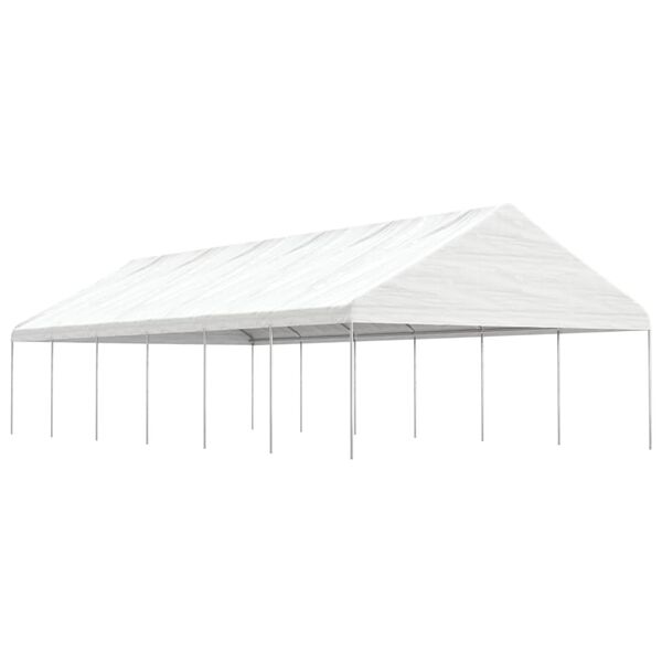 vidaXL Gazebo with Roof White 13.38x5.88x3.75 m Polyethylene