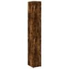 vidaXL Slim Storage Cabinet Smoked Oak 30x42.5x225 cm Engineered Wood