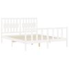 vidaXL Bed Frame without Mattress White 160x200 cm Solid Wood Pine