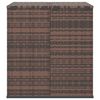vidaXL Garden Cushion Box PE Rattan 100x97.5x104 cm Brown