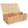 vidaXL Storage Box Natural 60 x 38 x 20 cm Water hyacinth