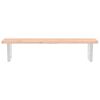 vidaXL Basin Shelf Wall Mounted Steel and Solid Wood Beech