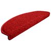 vidaXL Stair Mats 30 pcs 65x21x4 cm Red Half Round Large