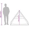 vidaXL Camping Tent A-Frame 2-Person Grey Waterproof