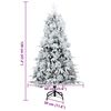 vidaXL Artificial Hinged Christmas Tree Green 120 cm PE and PVC