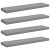 vidaXL Floating Wall Shelves 4 pcs Grey 90x23.5x3.8 cm MDF