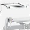 vidaXL Retractable Awning Anthracite and White 400 x 200 cm