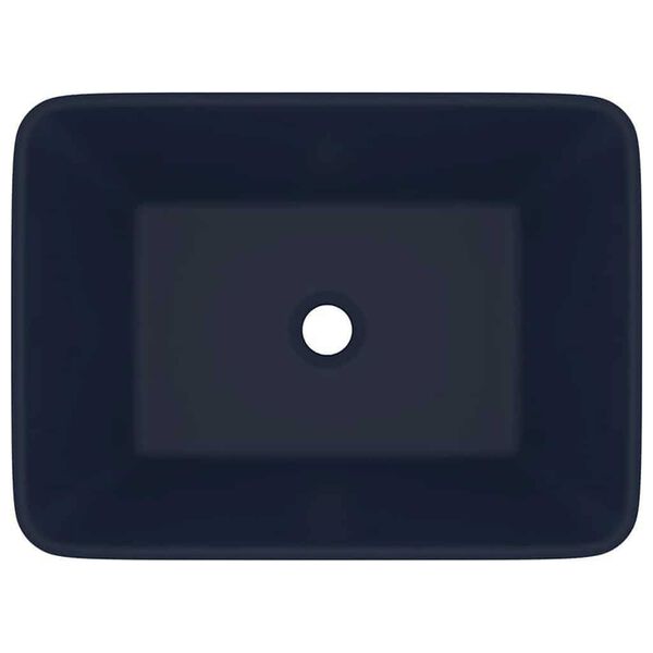 vidaXL Luxury Wash Basin Matt Dark Blue 41x30x12 cm Ceramic