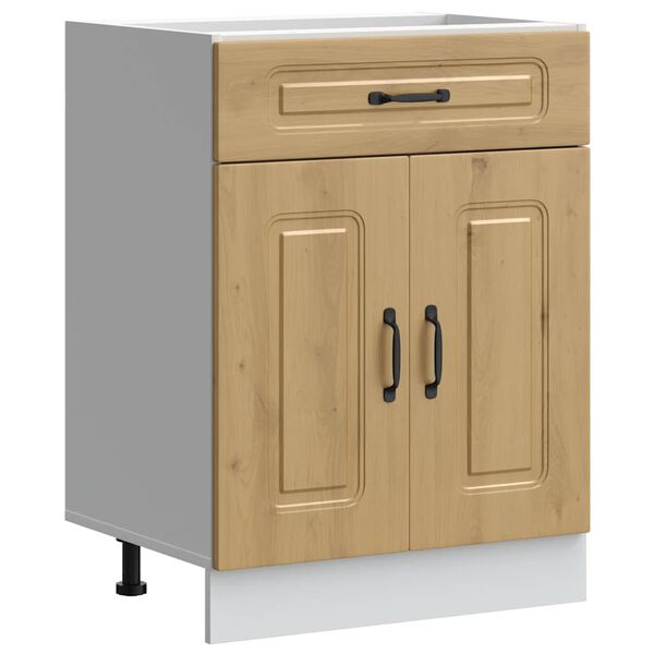 vidaXL Kitchen Base Cabinet Kalmar Artisan Oak Engineered Wood
