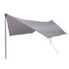 vidaXL Camping Tarp Grey and Orange 430x380x210 cm Waterproof