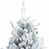 vidaXL Artificial Hinged Christmas Tree White 240 cm PE and PVC