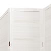 vidaXL Room Divider&nbsp;6 Panels White Solid Wood Paulownia