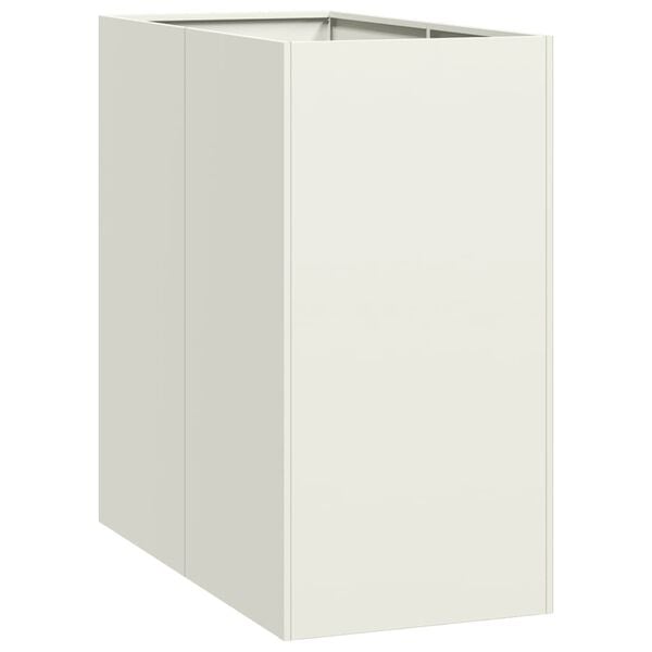 vidaXL Planter White 40x80x80 cm Steel
