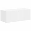 vidaXL TV Cabinet Set Wall-mounted 3 pcs White Engineered Wood
