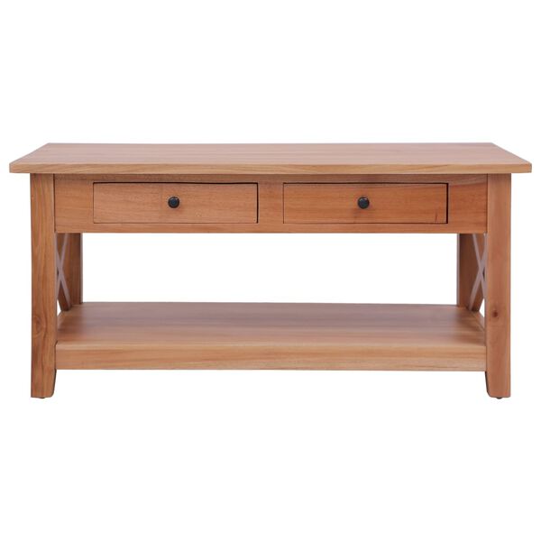 vidaXL Coffee Table 100x55x46 cm Solid Mahogany Wood