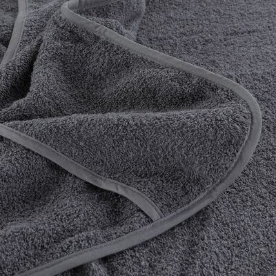 vidaXL Beach Towels 2 pcs Anthracite 60x135 cm Fabric 400 GSM