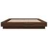 vidaXL Bed Frame without Mattress Brown Oak 120x200 cm