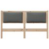 vidaXL Headboard Other Brown 150 cm Solid pine wood