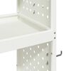vidaXL Tool Trolley White 65 x 35 x 111 cm Cold-rolled Steel