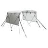vidaXL 3-bow Bimini Top with Mesh Sidewalls 183x(154-167)x137 cm