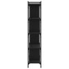 vidaXL Bookcase 5-Tier Black 76x32x158 cm Engineered Wood