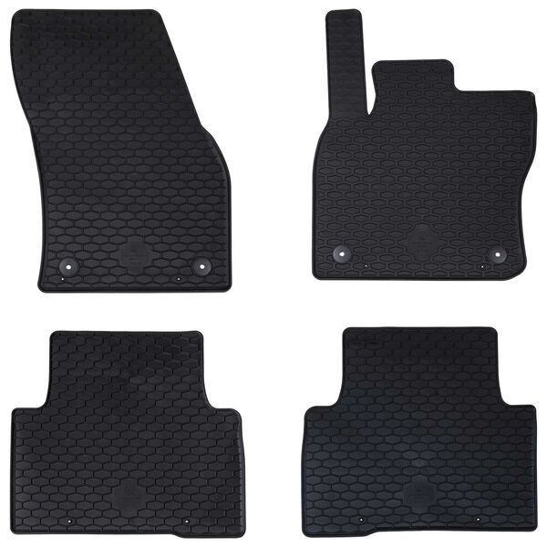 vidaXL Car Mat 4 pcs Black suitable for VW TIGUAN 2016-2023 Rubber