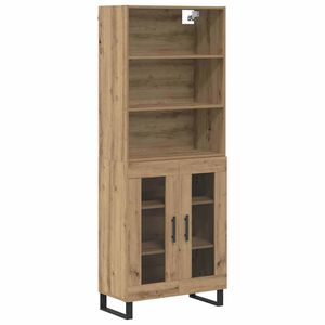 vidaXL Highboard Artisan Oak 69.5 x 34 x 180 cm Engineered Wood